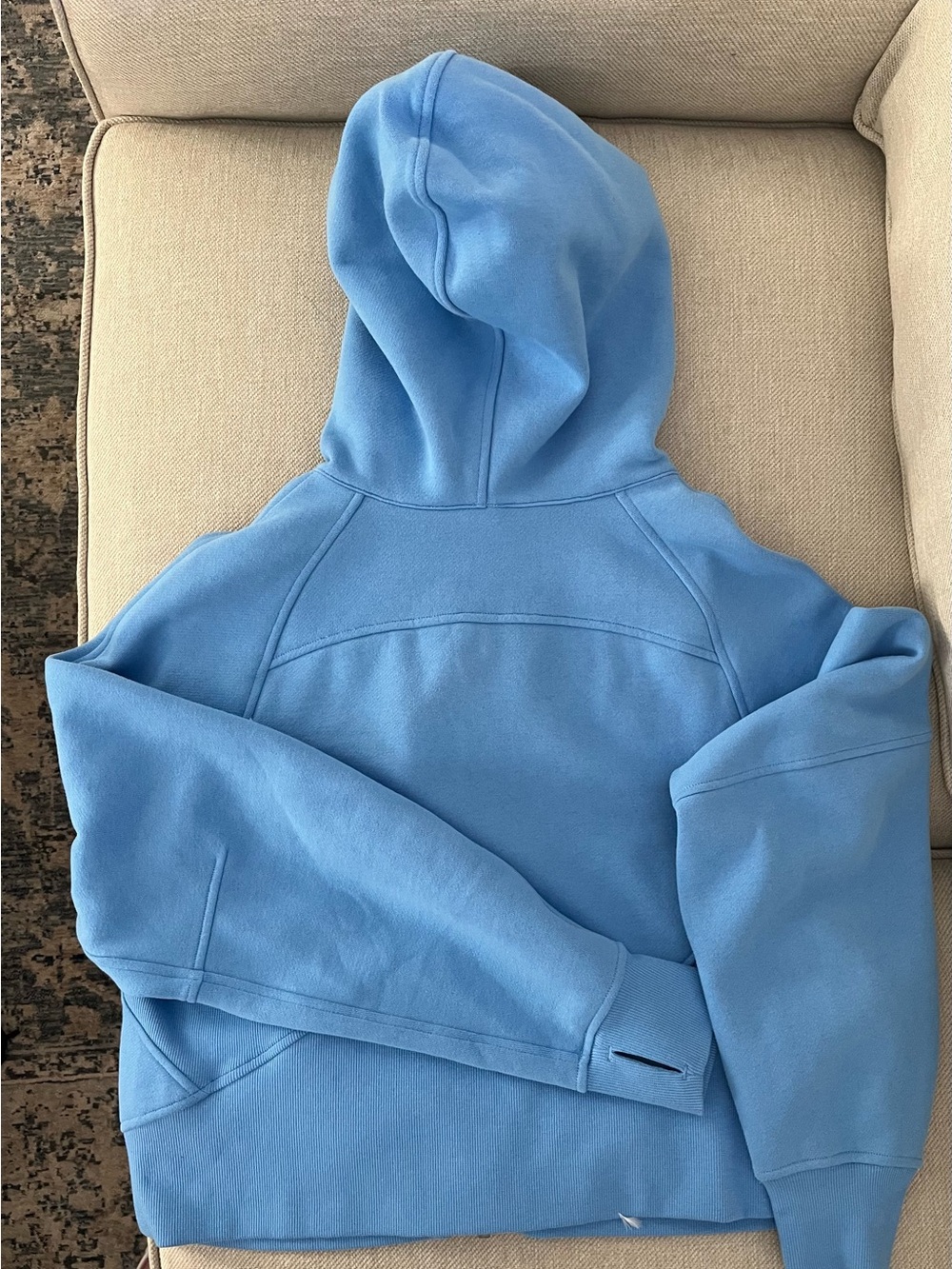 lululemon Athletica Scuba Sky Blue Fleece Sweatshirt NWOT - never worn - Picture 5 of 5